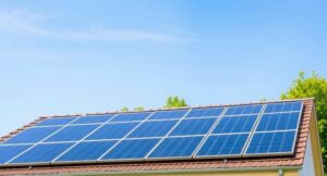 Nepastebima revoliucija ant jūsų stogo: kodėl vis daugiau kaimynų renkasi saulę? Modernios saulės baterijos įrengtos ant gyvenamojo namo stogo saulėtą dieną